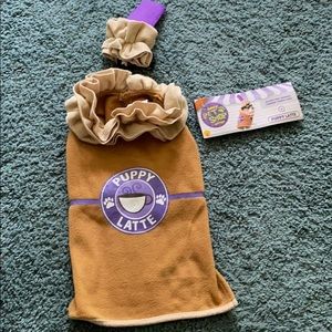 Adorable puppy latte doggy costume!